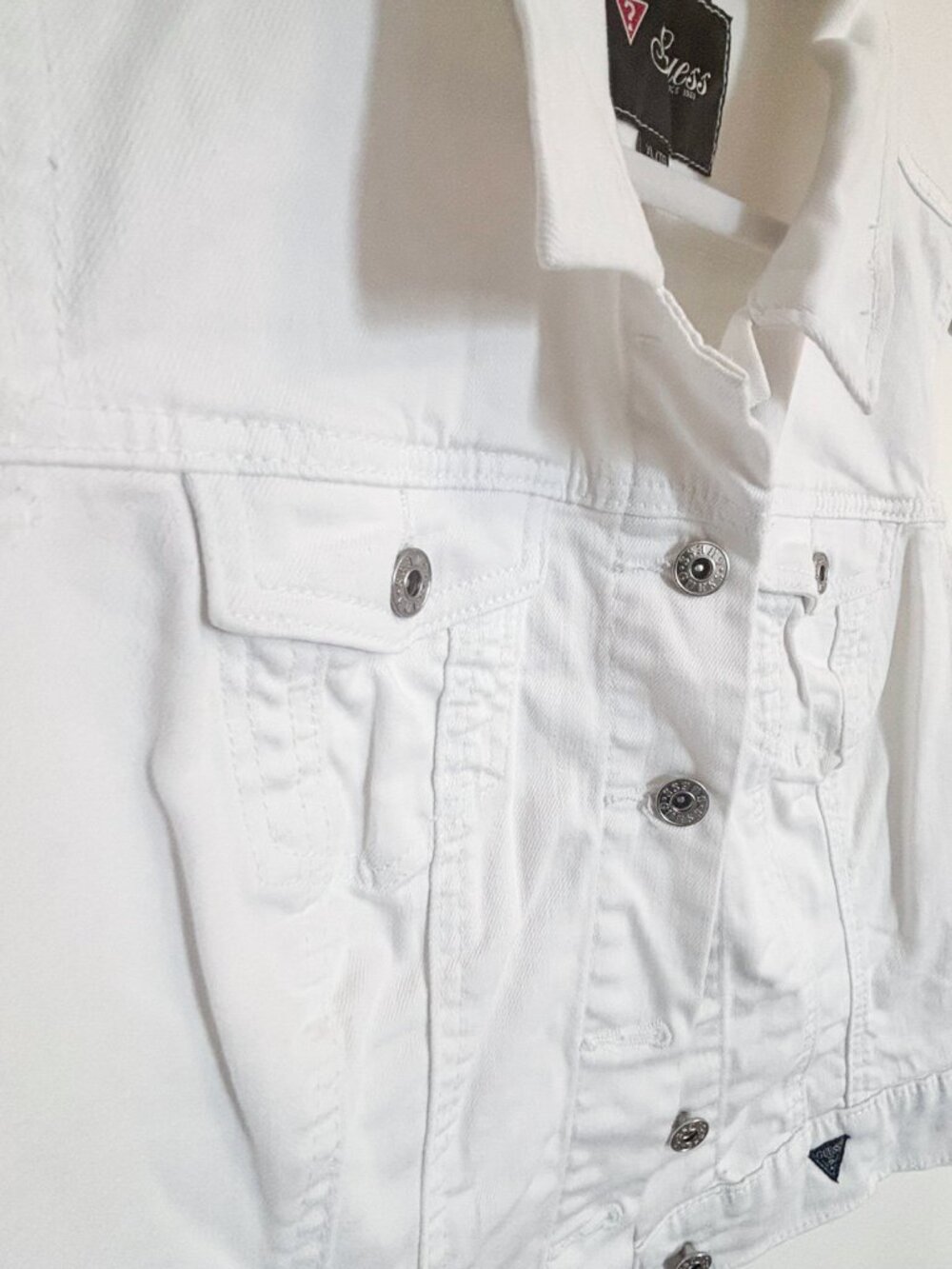 Guess White Denim Vest - Picture 3 of 5